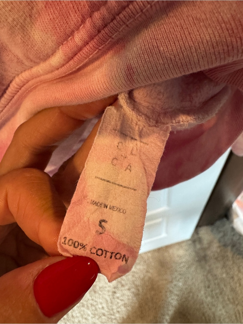 Pink Tie-Dye Smiley Daisy Hoodie| FUSCHIA LIL THANG TIE DYE HOODIE - Picture 5 of 6